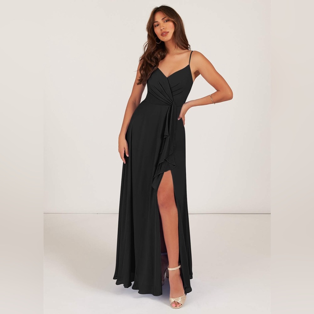 AZAZIE AKITA Black Bridesmaids Dress